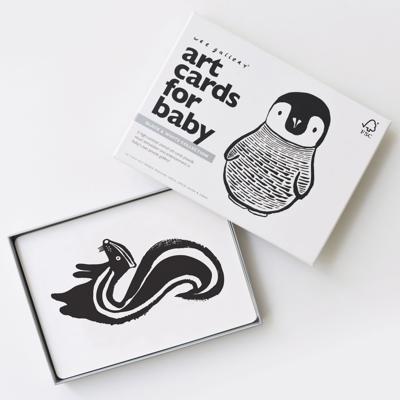 Art Cards for Baby, Newborn, Infant - High Contrast Black & White Animals – Wee Gallery