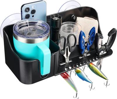 Amazon.com : KEMIMOTO Boat Cup Holder, Caddy Organizer Installed With Screws/Suction Cups on Any Flat Surface, Storage Organizer, Cockpit Storage Box