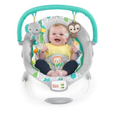 Bright Starts Jungle Vines Comfy Baby Bouncer with Vibrating Infant Seat & Taggies : Target