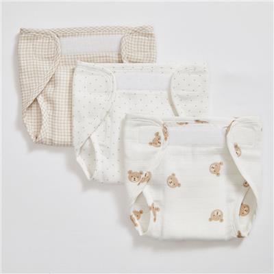 Teddy Nappies - Set of Three – Annasimona Kids