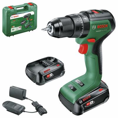 Buy Bosch Universal Impact 18V-60 Cordless Combi Drill 2x2.0Ah | Drills | Argos