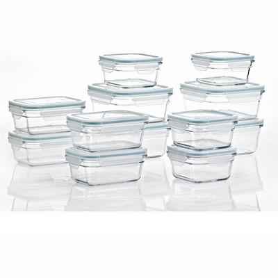 Glasslock 24 Piece Oven Microwave Safe Glass Food Storage Containers Set w/ Lids : Target
