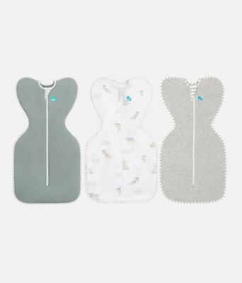 Swaddle Up™ Starter Bundle 1.0 TOG Deep Olive Cloud Bunnies Grey – Love to Dream AU