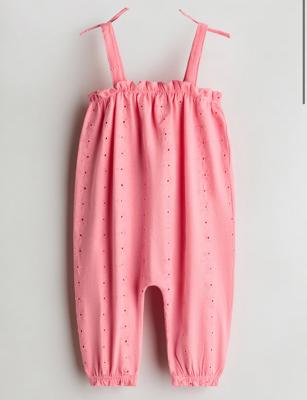 Hot pink Cotton romper suit for kids | H&M GB