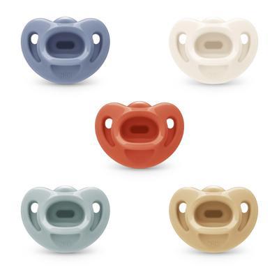 NUK Comfy Neutrals Orthodontic Pacifiers, 6-18 Months, 5 Pack - Walmart.ca
