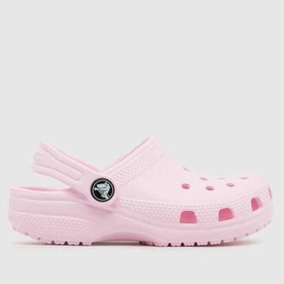 Kids Girls Toddler Pale Pink Crocs Classic Clog Sandals | schuh
