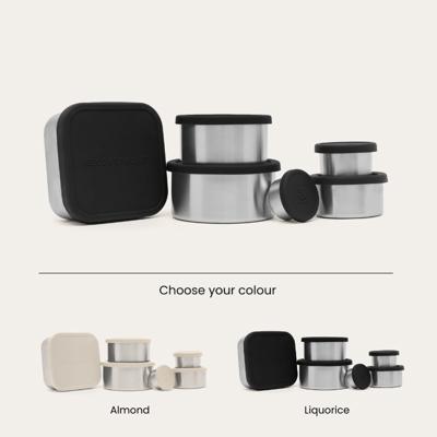 Stainless Steel Food Containers Set | 6pk Metal Food Containers