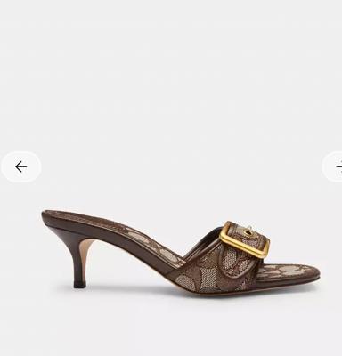 COACH® | Margot Sandal In Signature Jacquard