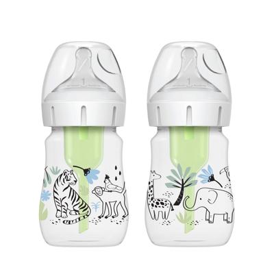 Dr. Browns Natural Flow Anti-Colic Options+ Wide-Neck Baby Bottle Jungle Designs, 5oz/150ml 2 pack, 5oz, 2 pack - Walmart.ca