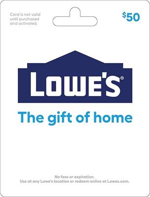 Amazon.com: Lowe's Physical Gift Card - $50 : Gift Cards