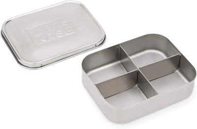 Bits Kits 20802 Stackable Stainless Steel Bento Box, Lunch and Snack Container, Small - Walmart.com