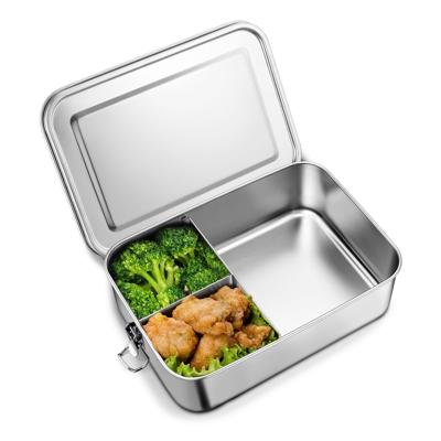 Vesteel stainless steel lunch box 47oz with removable dividers food storage container - Walmart.com