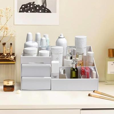 Simbuy Makeup Organizer With Drawers — Countertop Organizer for Cosmetics, Vanity Holder for Lipstick, Brushes, Lotions, Eyeshadow, Nail Polish and Je