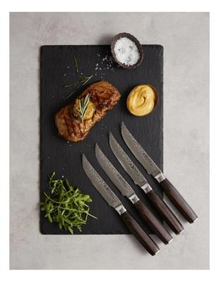 Baccarat Damashiro EMPEROR Set of 4 Steak Knivesin Silver | MYER