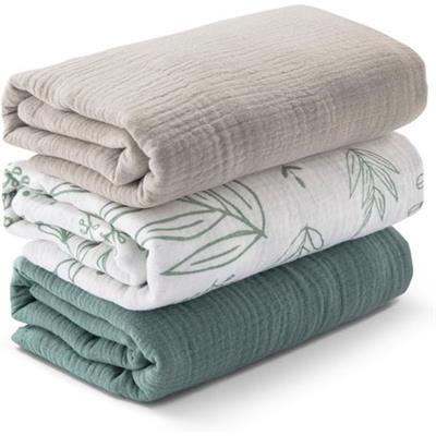 Muslin Swaddle Blankets for Newborn, 3Pc Breathable Soft Receiving Blanket | Shop Today. Get it Tomorrow! | takealot.com