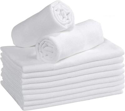 DUDU N GIRLIE - Pack of 12-100% Cotton Small Muslin Squares – Breathable & Soft Baby Burp Cloths Extra Large – Newborn Essential - Muslin Face Cloths