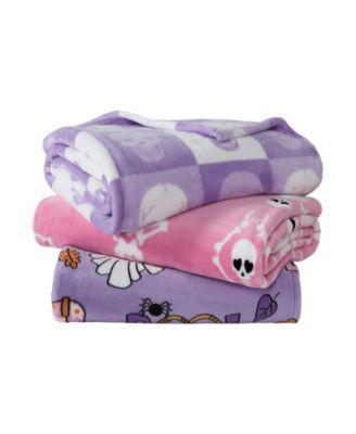 Betsey Johnson Halloween Printed Ultra Soft Plush Blanket, 70 x 50 - Macys
