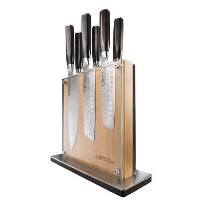 Baccarat Damashiro EMPEROR Shi Knife Block 7 Piece - House
