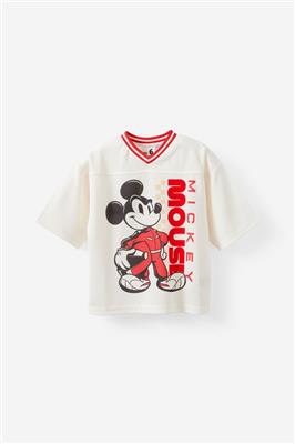 COTTONON - Disney Mickey Mouse SS Mesh V Neck Tee