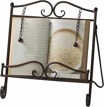 Iron cookbook stand