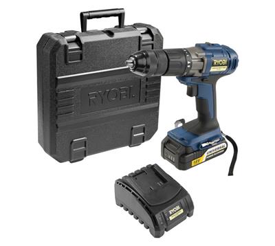 Ryobi 18 V Lithium-Ion Cordless Impact Drill Kit