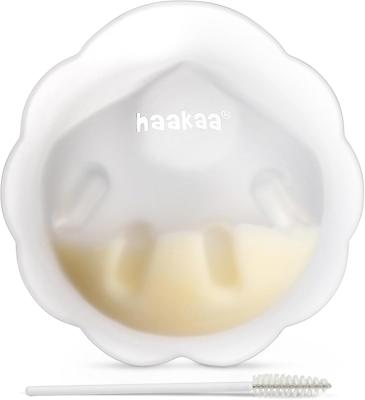 haakaa Petal Soft Silicone Milk Collector丨Discreet Leak-Protection Breast Milk Saver, Reusable Breast Shells Milk Collection Cup for Breastfeeding wit