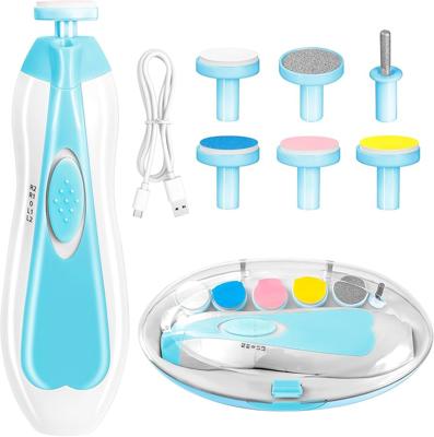 Qunlions life Baby Nail Trimmer Electric, 6 in 1 Baby Nail Clippers, Baby Nail File,Nail File Baby Grooming Kit Manicure Set for Toddler, Newborn or A