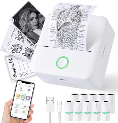 Amazon.com: cudinham Print Pods Mini Printer, Sticker Printer with 10 Rolls Thermal Printing Paper, Inkless Pocket Printpod for Phone, Impresora Portá