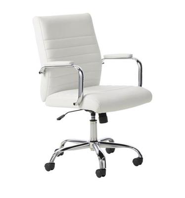 CANVAS Blaire Bonded Leather Height Adjustable Swivel Office/Desk Chair | Canadian Tire