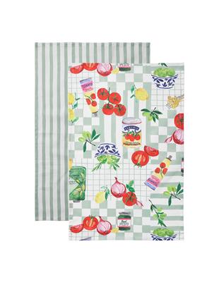 Porto Florence Set Of 2 Tea Towels 45x70cm | David Jones
