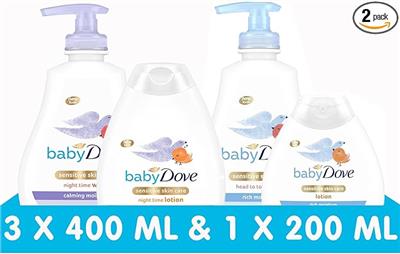Baby Dove Rich Moisture Head to Toe Baby Wash 400ml & Lotion 200ml   Calming Moisture Head to Toe Wash & Lotion 400ml : Amazon.co.uk: Baby Products