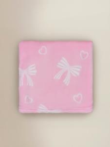 Pink Bows Fleece Blanket - 70cm x 100cm | Home | George at ASDA