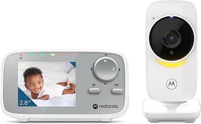 Motorola Nursery VM482ANXL - Video Baby Monitor - Camera - Infrared Night Vision - High Sensitive Microphone, White/Silver : Amazon.co.uk: Baby Produc