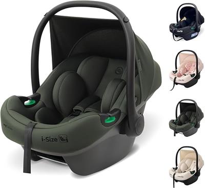 My Babiie MBCS02 i-Size Baby Car Seat - 40-87cm (Birth to 15 Months Approx.), R129, Group 0 , Lightweight Infant Carrier, Large Canopy, Newborn Insert