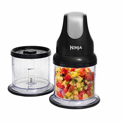 Ninja Express Chop Mini Herb & Vegetable Chopper, Chops, Minces & Purees to Make Sauces, Dips, Food Purees & Soups, Black NJ1002UKBK