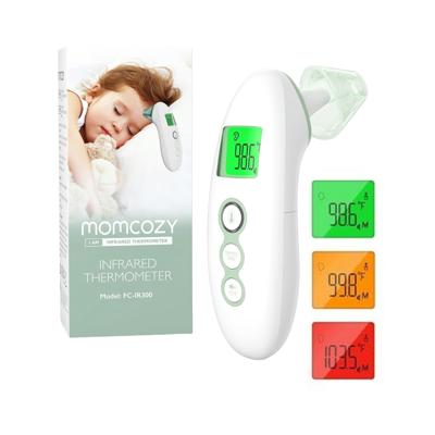 Momcozy Non-Contact Forehead and Ear Thermometer, Digital Infrared Thermometer for Adults and Children, with Child Mode, Fever Alarm Function, Mute an