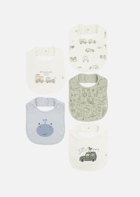 Cotton Bibs 5 Pack  | Woolworths.co.za