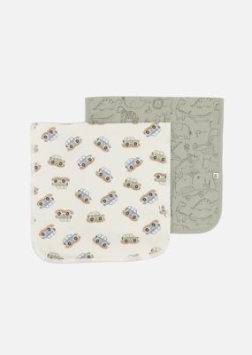 Safari Stretch Cotton Burp Cloths 2 Pack  | Woolworths.co.za