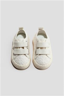 White Cotton Sneakers for kids | H&M CA