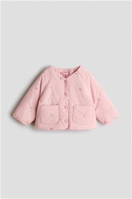 Light pink/flowers Embroidered-Detail Jacket for kids | H&M CA