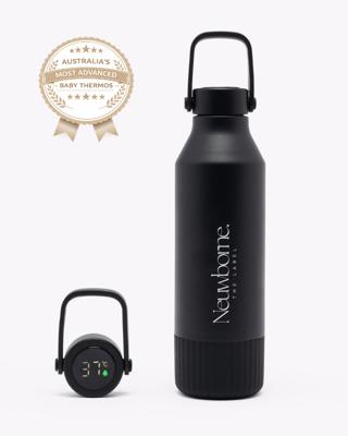 Neuwborne Baby Thermos Bottle – Smart LED Display, Keeps Water Warm 12H | Formula Feeding On the Go – Neuwborne the label