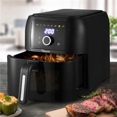 LivingFusion Caroline 8L Digital Air Fryer with Rotary Knob | Temple & Webster