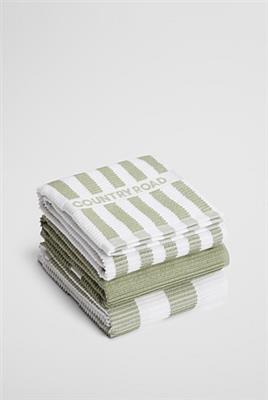 Acacia CR Stripe Australian Cotton Tea Towel Pack of 3 - Tea Towels | Country Road