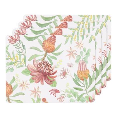 Culinary Co Native Hard Placemat 4 Pack Multicoloured 33 x 25 cm