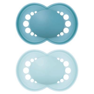 MAM Non-Deco Pacifier 16+ Months - Boy - 2pk: Silicone, BPA-Free : Target