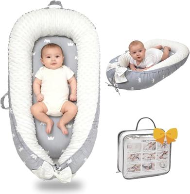 Amazon.com : Baby Lounger-Breathable and Soft Organic 100% Cotton, Portable Infant Lounger with Removable Lounger Cover, Floor Lounger for Newborn - G
