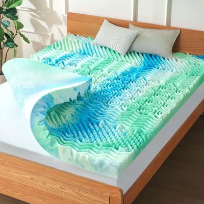 Amazon.com: SOOSLEEPY Mattress Topper Twin XL College Dorm 2 Inch Memory Foam Egg Crate 7-Zone Extra Long Cooling Gel Infused Mattress Pad Bed Topper