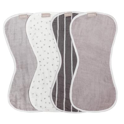 WeeSprout Unisex Organic Towel Cotton Burp Cloths, Four Ultra-Absorbent Layers, Neutral, Set of 4 - Walmart.com