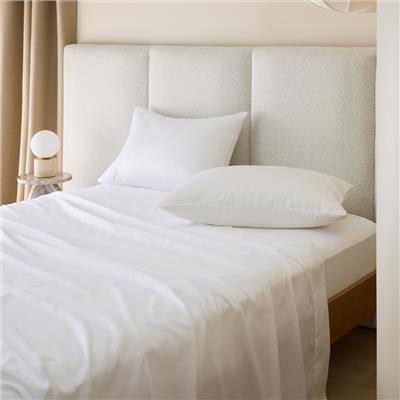 King Giselle Egyptian Cotton White Sheet Set   Separates | Adairs
