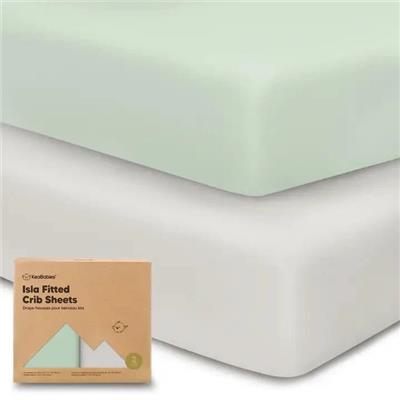 Kea Babies - 2-Pack Isla Bamboo Fitted Crib Sheet